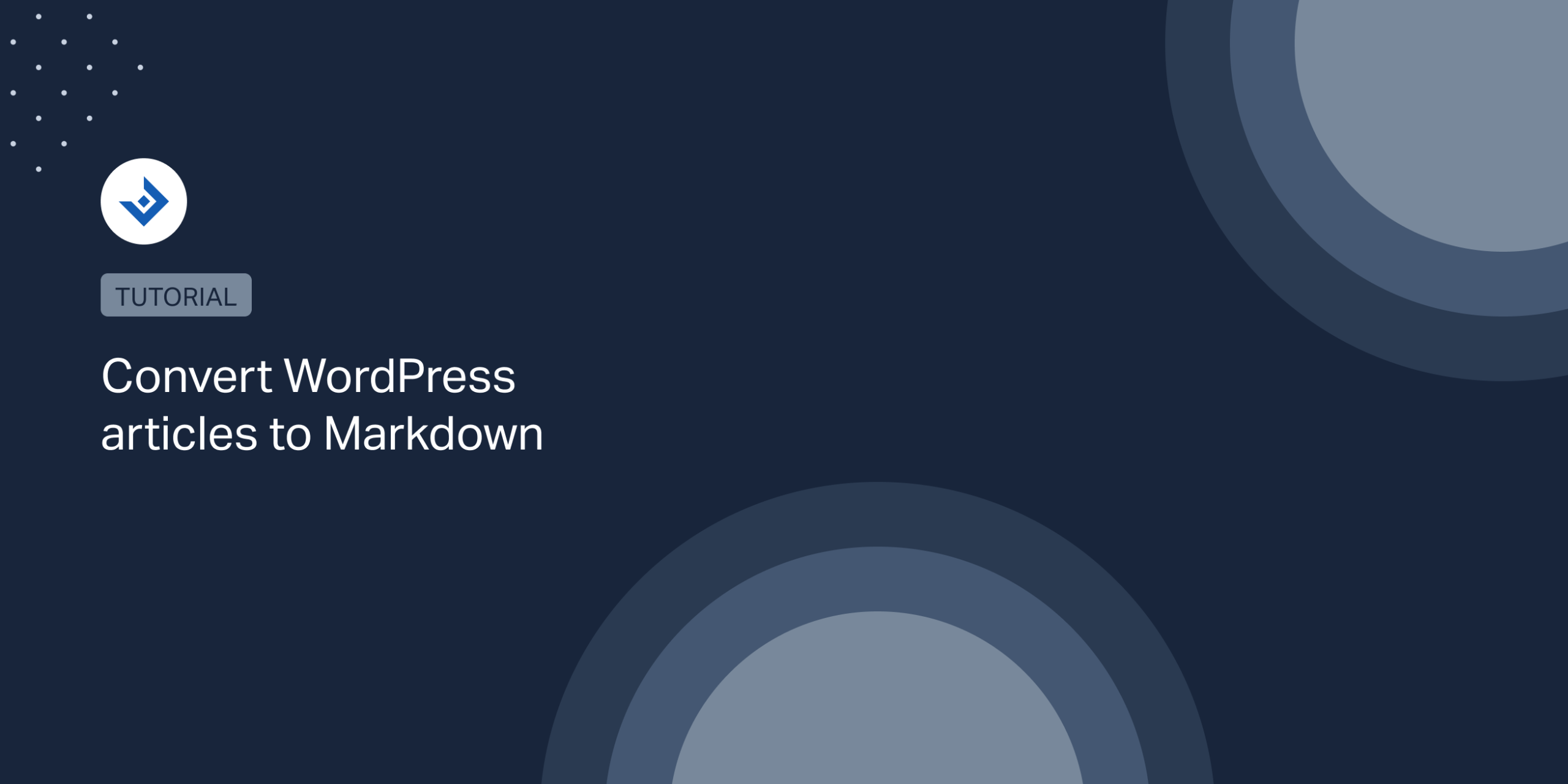 Convertire gli articoli di WordPress in Markdown