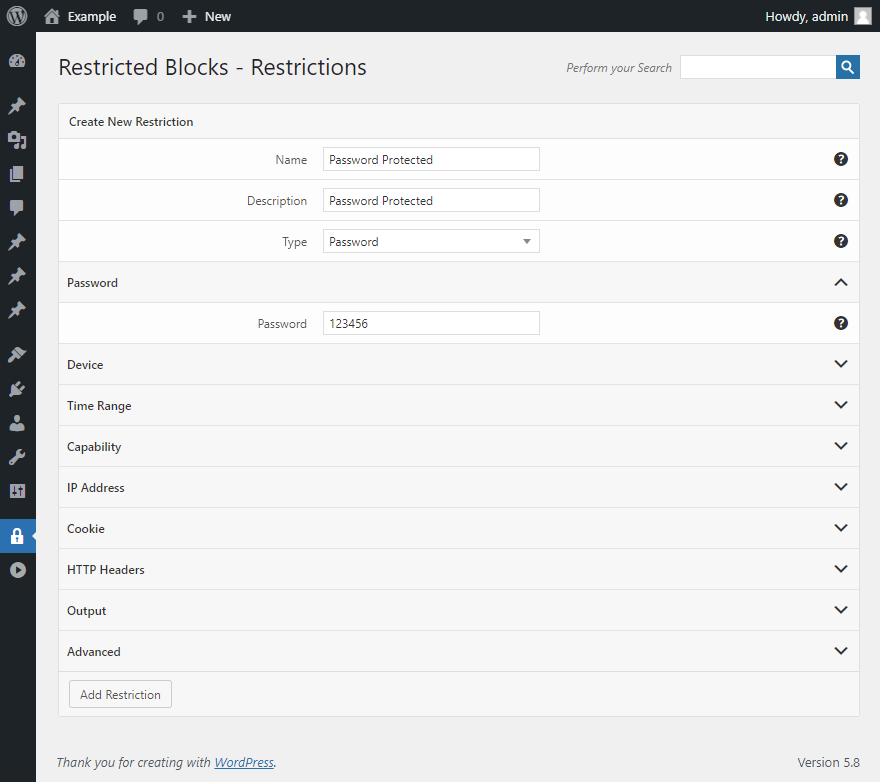 How To Password Protect A WordPress Block DAEXT