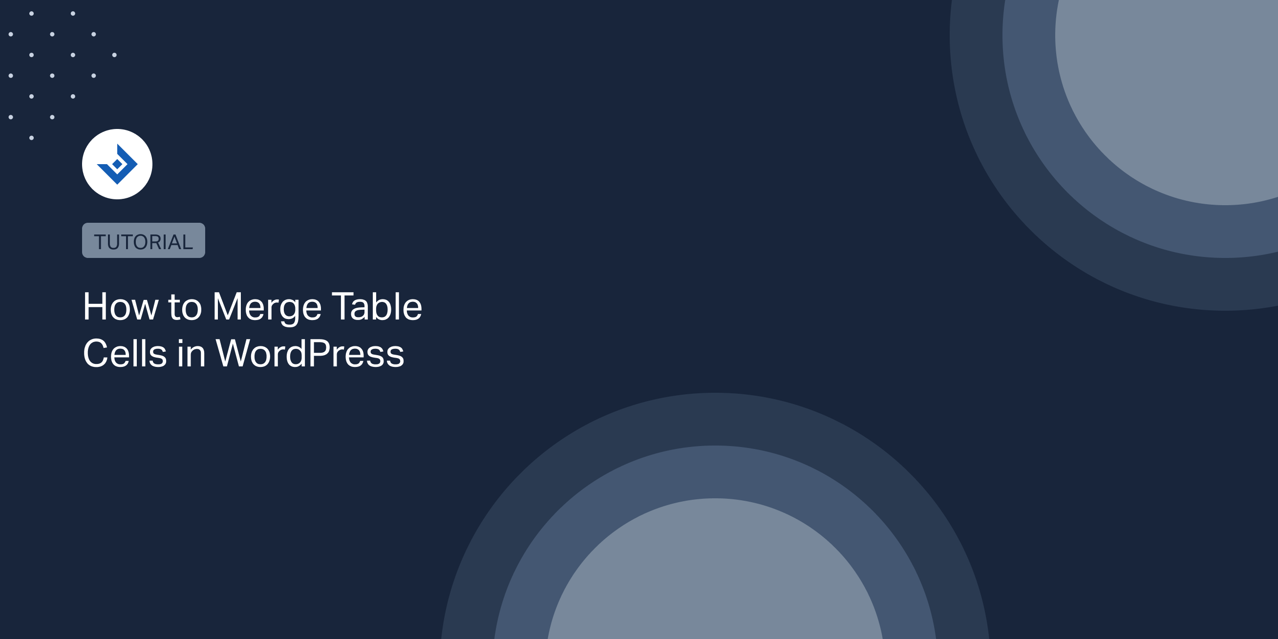 How to Merge Table Cells in WordPress