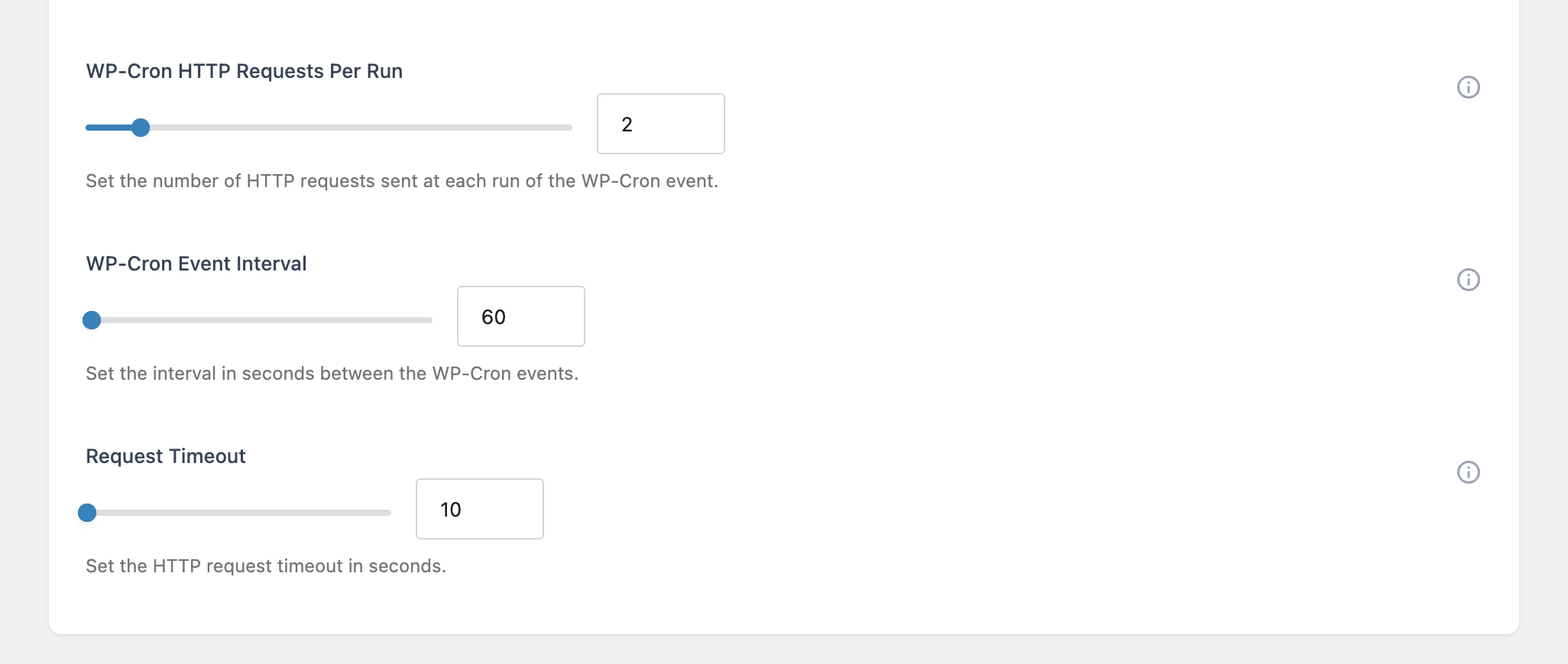 Performance and technical options for the hreflang checker.